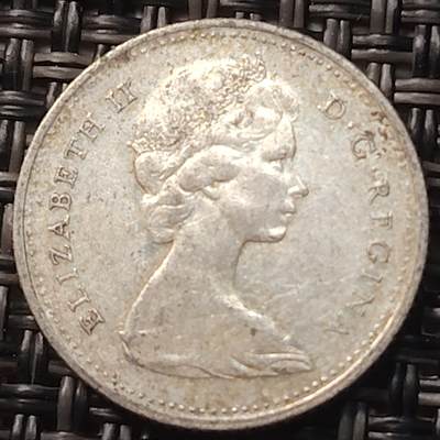 布加迪🐬～世界钱币(上海)🌾第 257 期 /  各国套币和散币 - 加拿大🇨🇦 1965年 10分银币