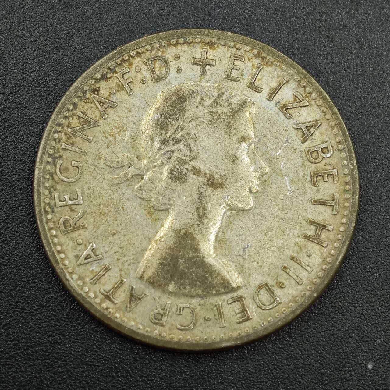 【淘币小摊】实时拍第七百八十八拍   散币小银币场   满百包邮可预留二周 每周一统一发货   澳大利亚1958年伊丽莎白二世弗洛林银币