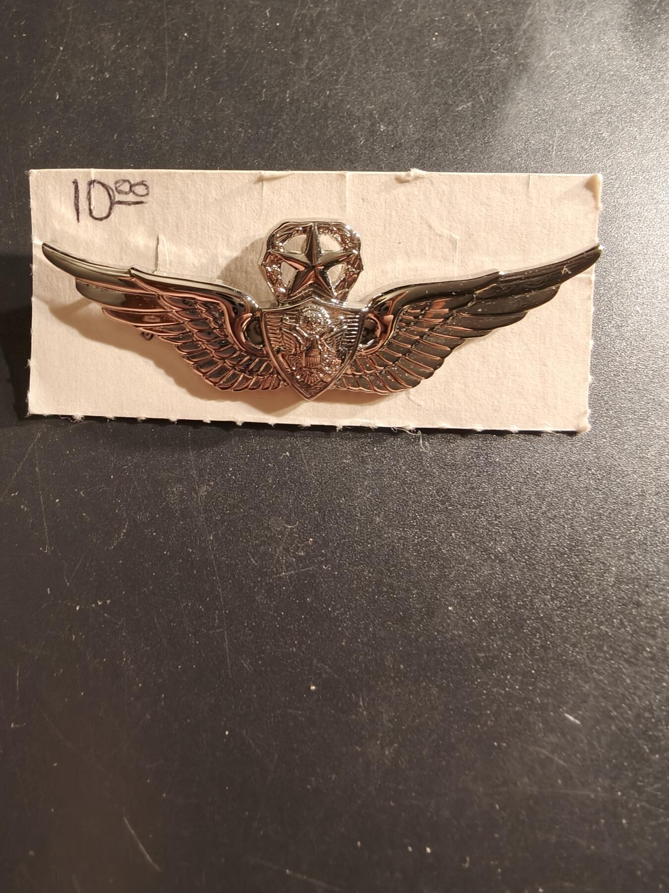 老王徽章第161期 美国空军机组人员高级技能章        2.5英寸