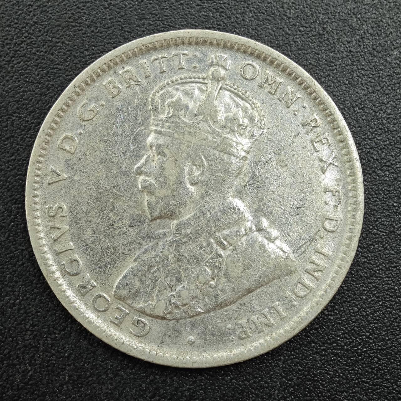 【淘币小摊】实时拍第七百八十八拍   散币小银币场   满百包邮可预留二周 每周一统一发货   澳大利亚1918年乔治五世一先令银币