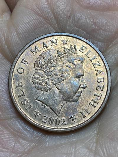 2025年第一百二十三场(总第一百四十九场）外国好品散币(免佣金) 英属马恩岛🇮🇲2002年2便士(伊丽莎白二世老年)