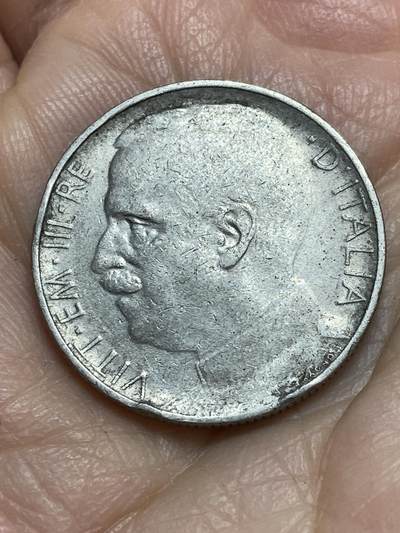 2025年第一百二十三场(总第一百四十九场）外国好品散币(免佣金) 意大利王国1925年50分(齿边版)