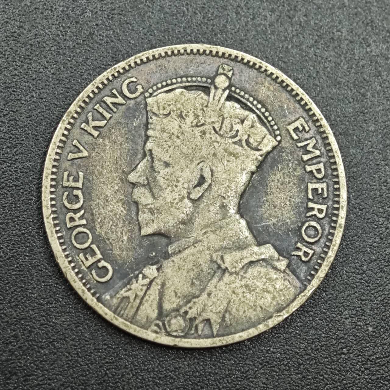 【淘币小摊】实时拍第七百八十八拍   散币小银币场   满百包邮可预留二周 每周一统一发货   新西兰1934年乔治五世一先令银币