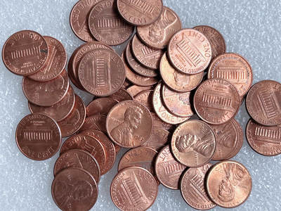 第一海外回流一元起拍收藏 散集专场  第261期 - 美国林肯堂1分硬币 50枚 带光品