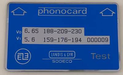 《卡拍》第339期拍卖11月8日晚22：10时延时截拍 - 台湾光学测试卡一枚新卡，仅印制十枚（本枚编号000009），上品。起拍价1000元