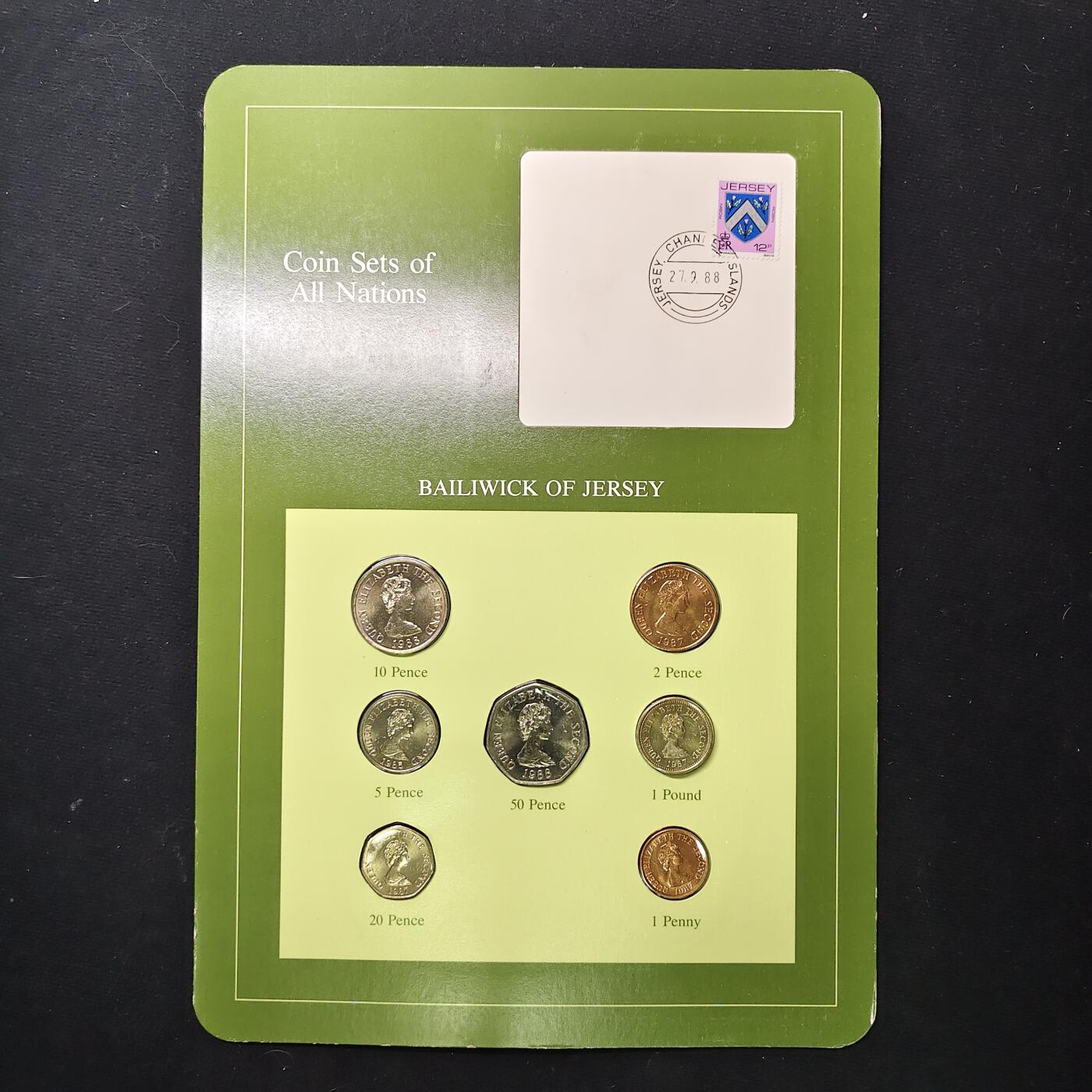 【全场包邮】纯粹捡漏拍475场（免费代拍第12场） 【富兰克林·世界各国硬币系列邮币卡】泽西（英国属地）-含奥恩教区