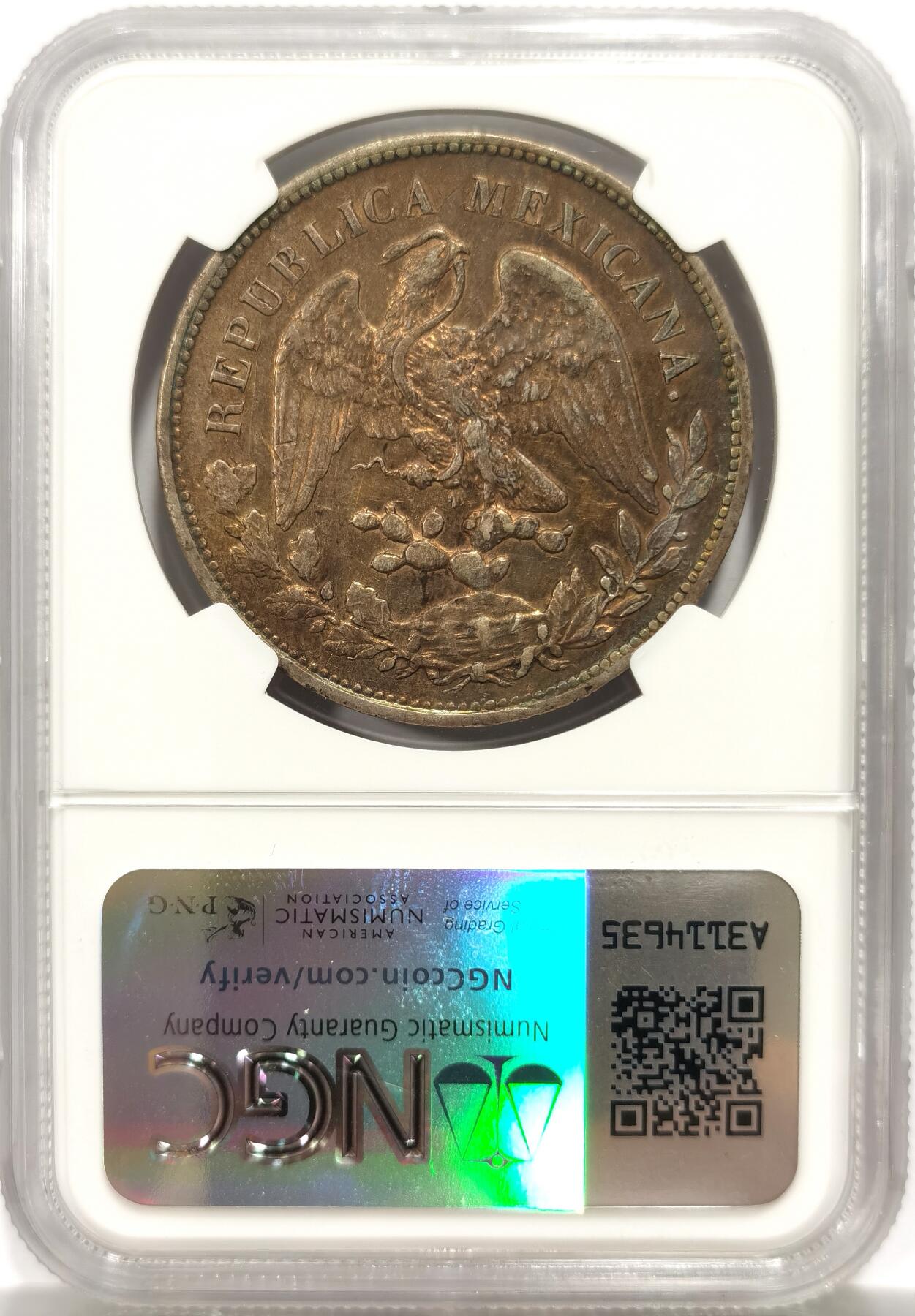 博洋堂世界钱币拍卖第146期（全场包邮） NGC AU 墨西哥直边鹰洋1903CN JQ 少见好版 五彩