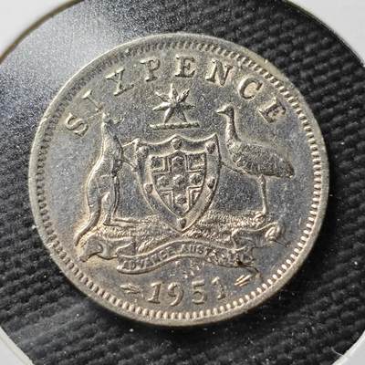 KK钱币收藏小铺  第365场  2月预留时间 周末发货 - 澳大利亚6便士银币 