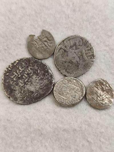 G&W世界散币，银币处理专场（第35场） - 丝绸之路早期打制银币5枚  15.9克