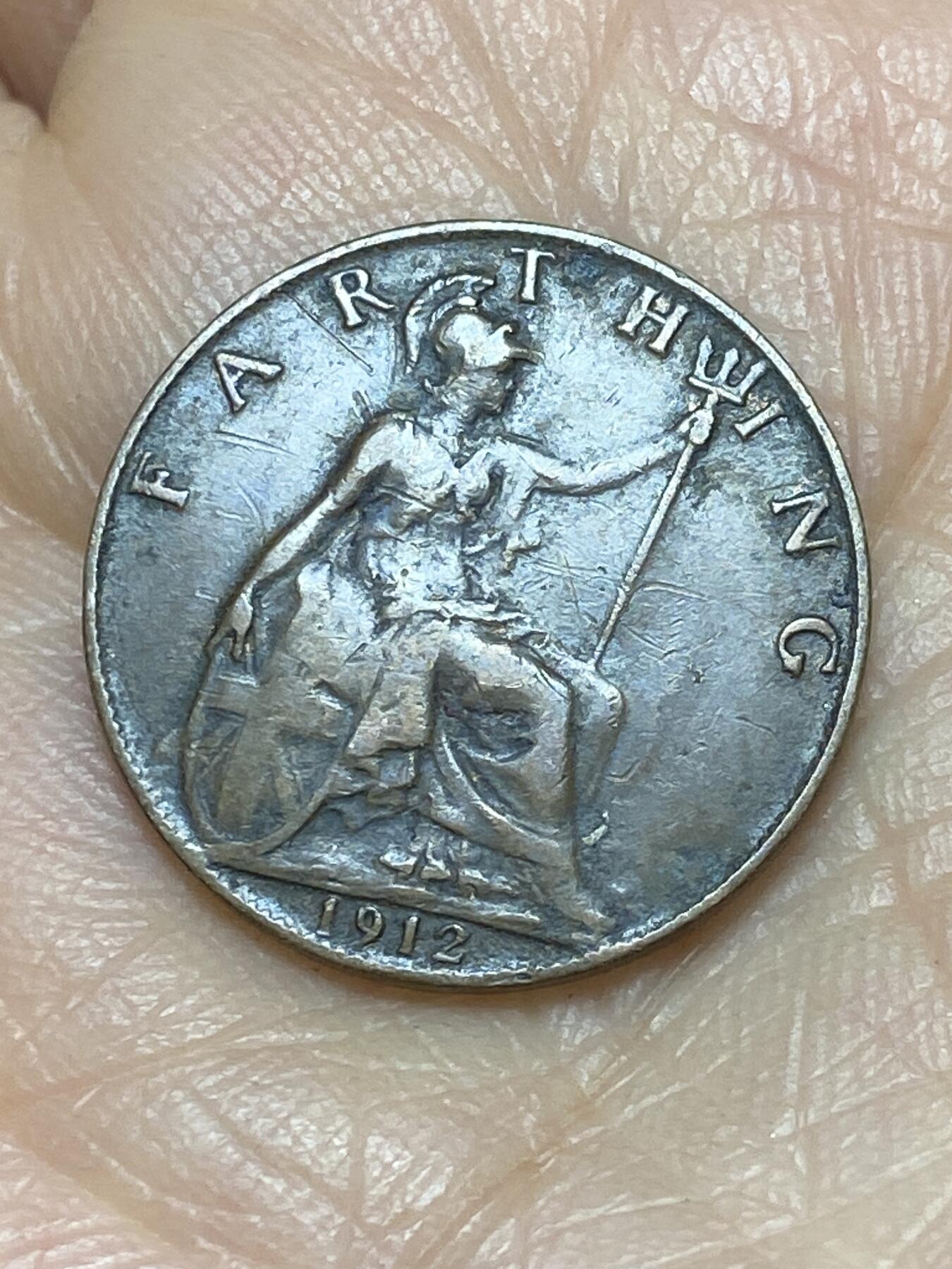 2025年第一百二十四场(总第一百五十场）外国好品散币(免佣金) 英国🇬🇧1912年1法新(乔治五世第一版)