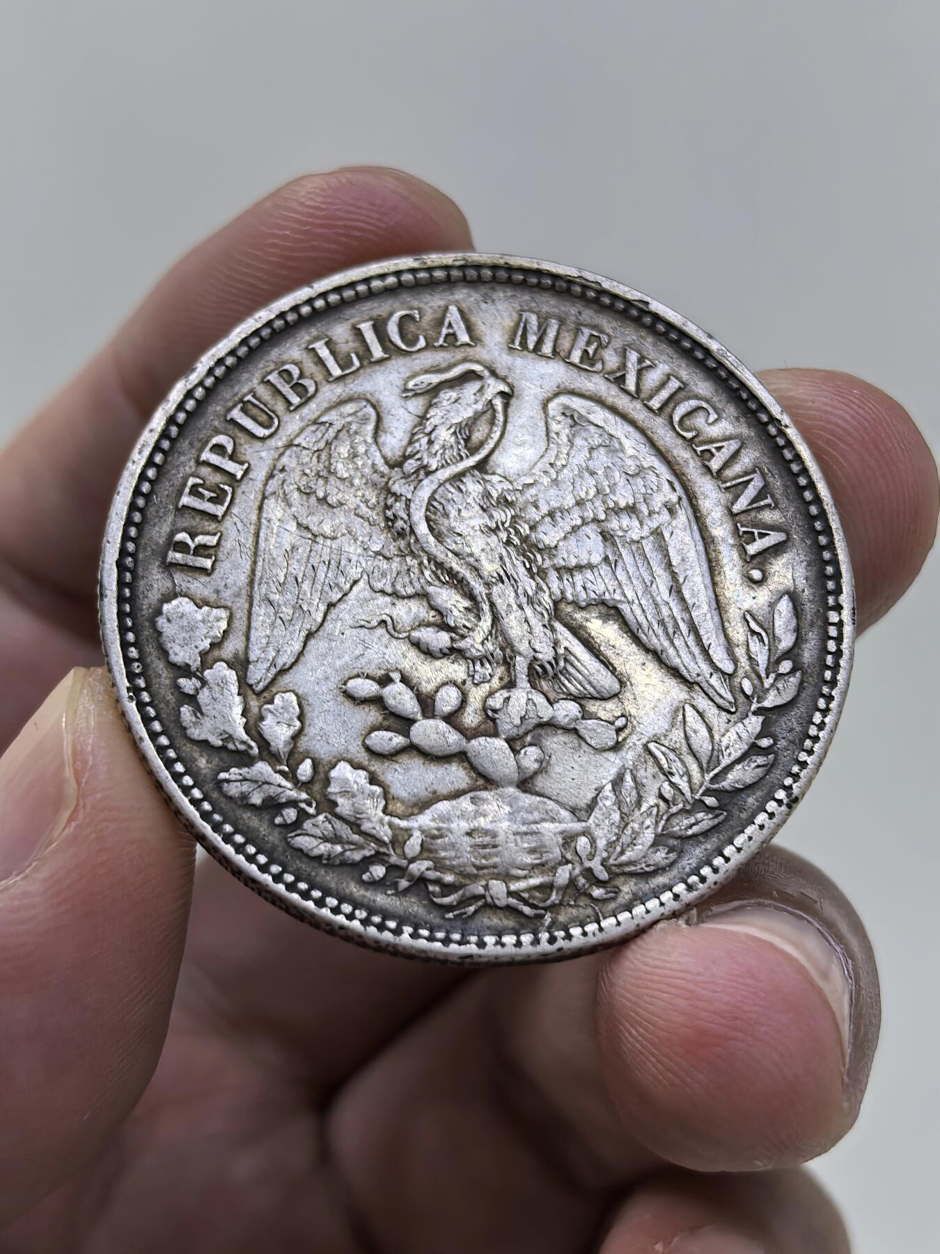 博洋堂世界钱币拍卖第146期（全场包邮） 墨西哥直边鹰洋1898MO AM 原铸 深打好味道