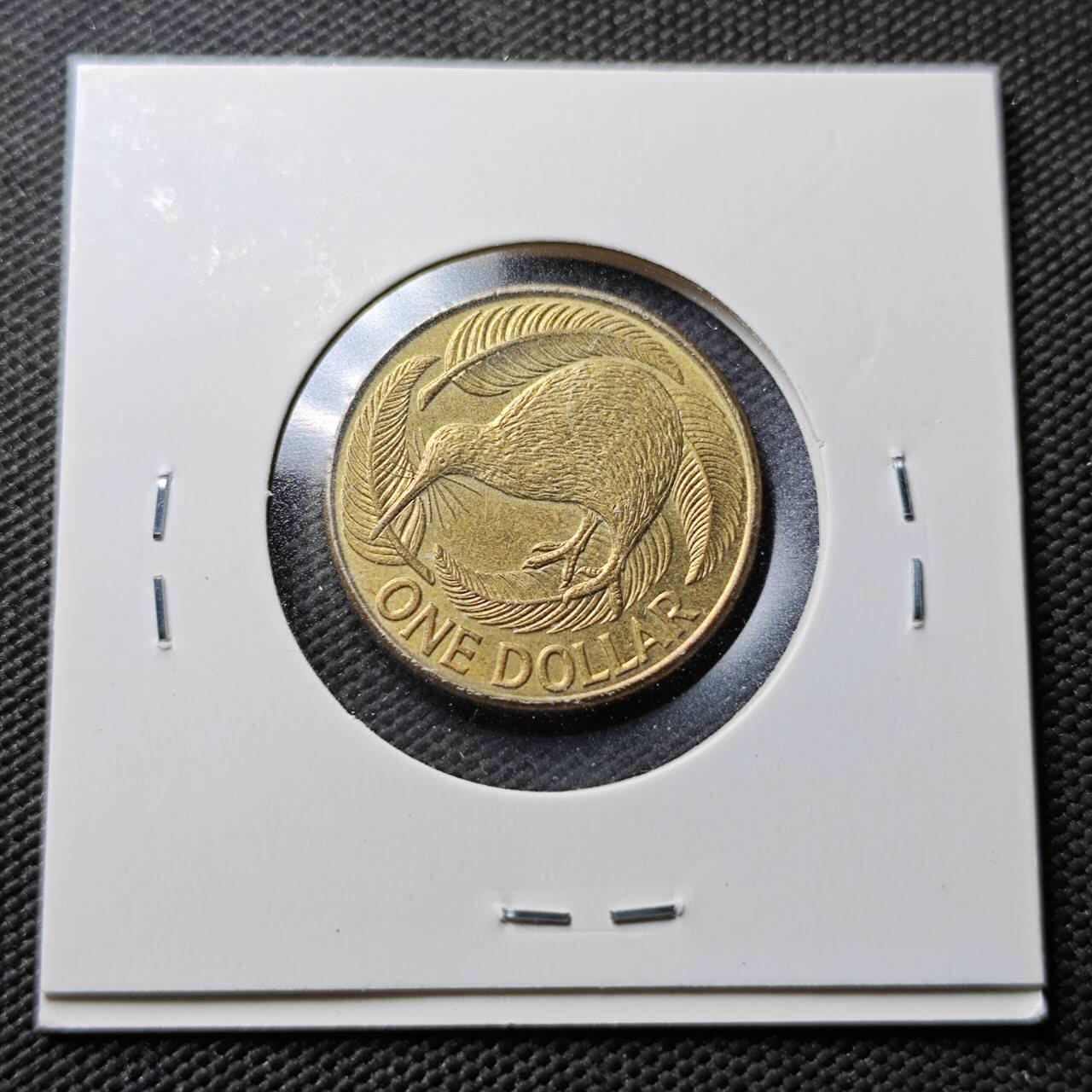 KK钱币收藏小铺  第365场  2月预留时间 周末发货  新西兰1元