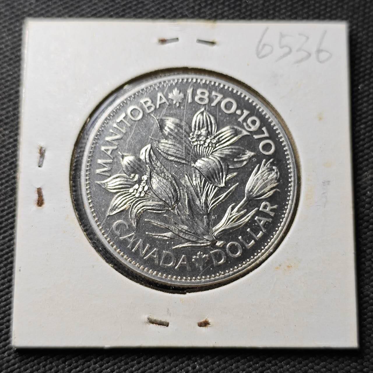 KK钱币收藏小铺  第365场  2月预留时间 周末发货  1970加拿大1元纪念币 好品