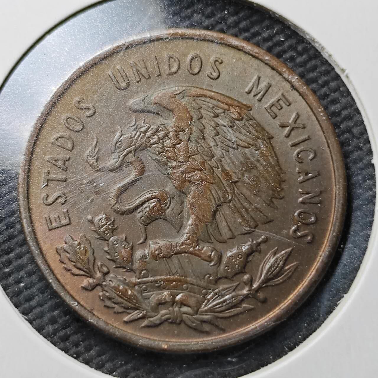 KK钱币收藏小铺  第365场  2月预留时间 周末发货  1959墨西哥10分铜币