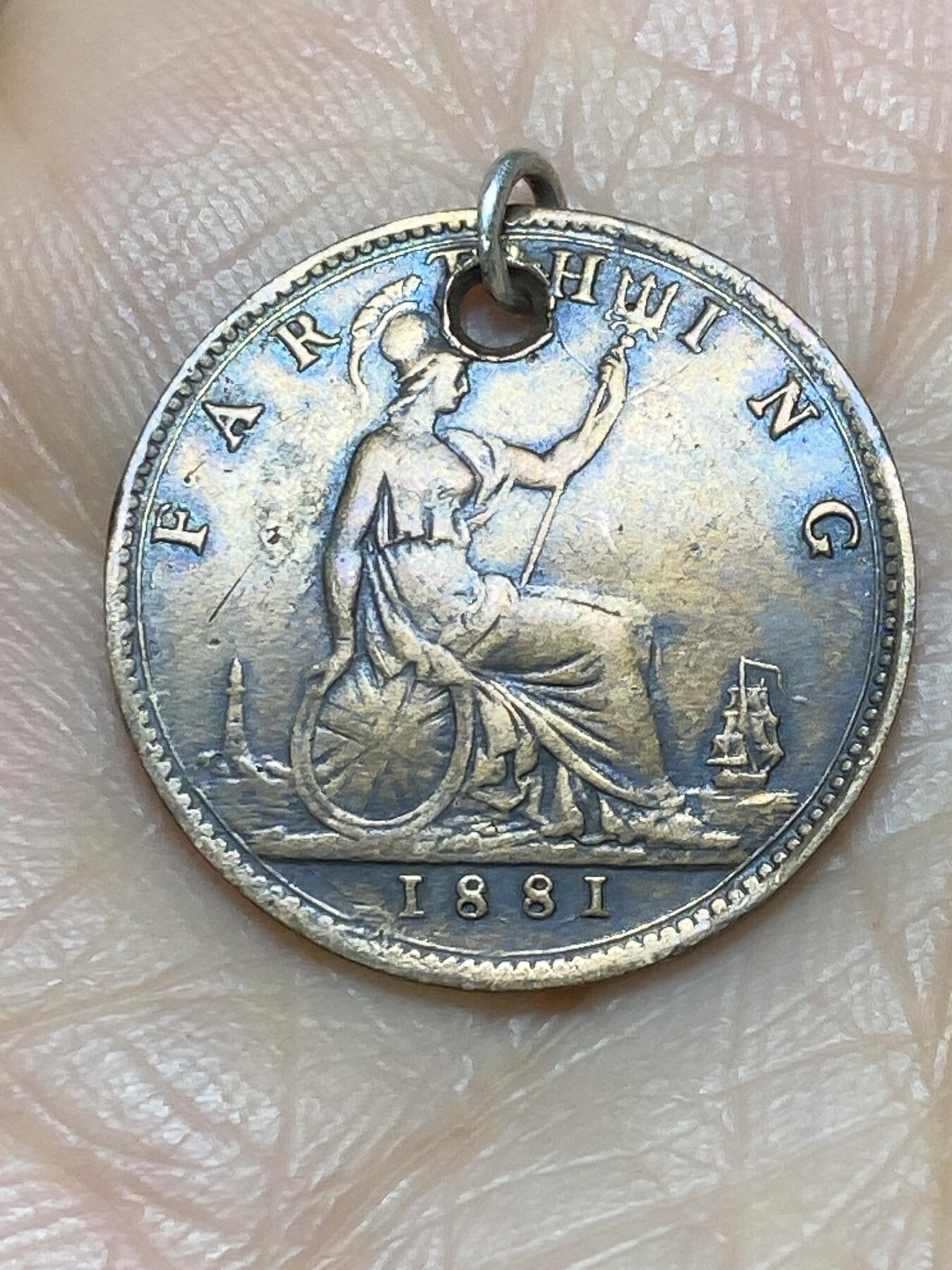 2025年第一百二十四场(总第一百五十场）外国好品散币(免佣金) 英国🇬🇧1881年1法新(维多利亚女王中年桂冠第三版)