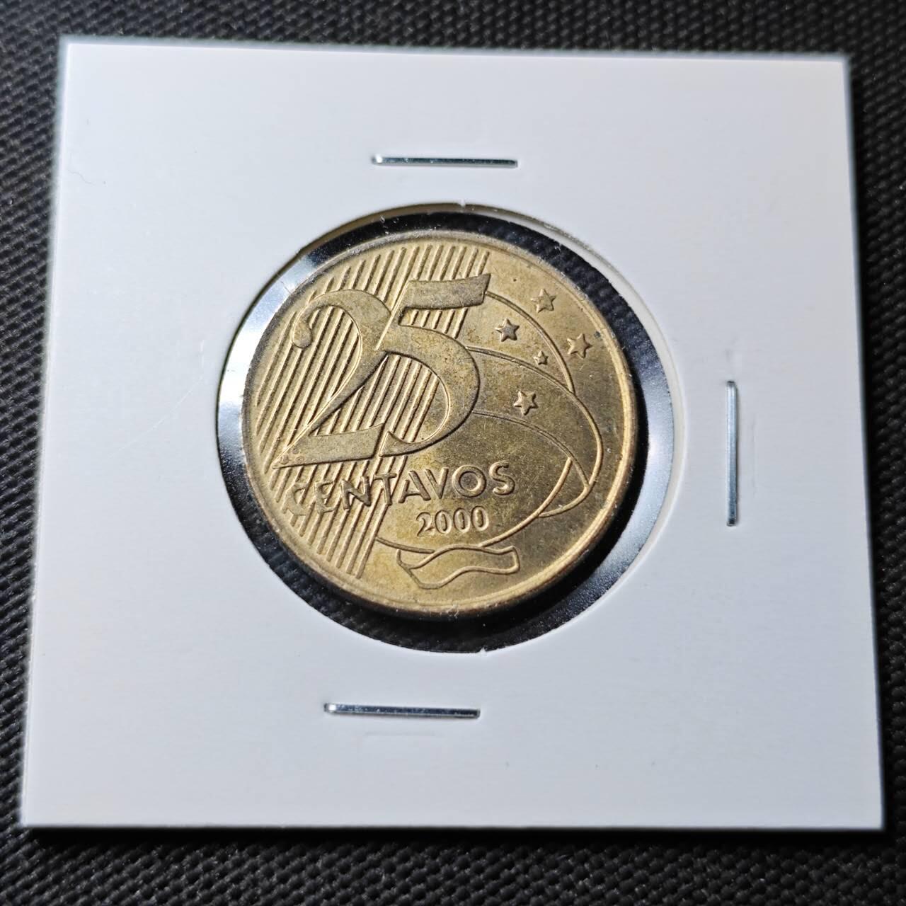 KK钱币收藏小铺  第365场  2月预留时间 周末发货  巴西25分铜币