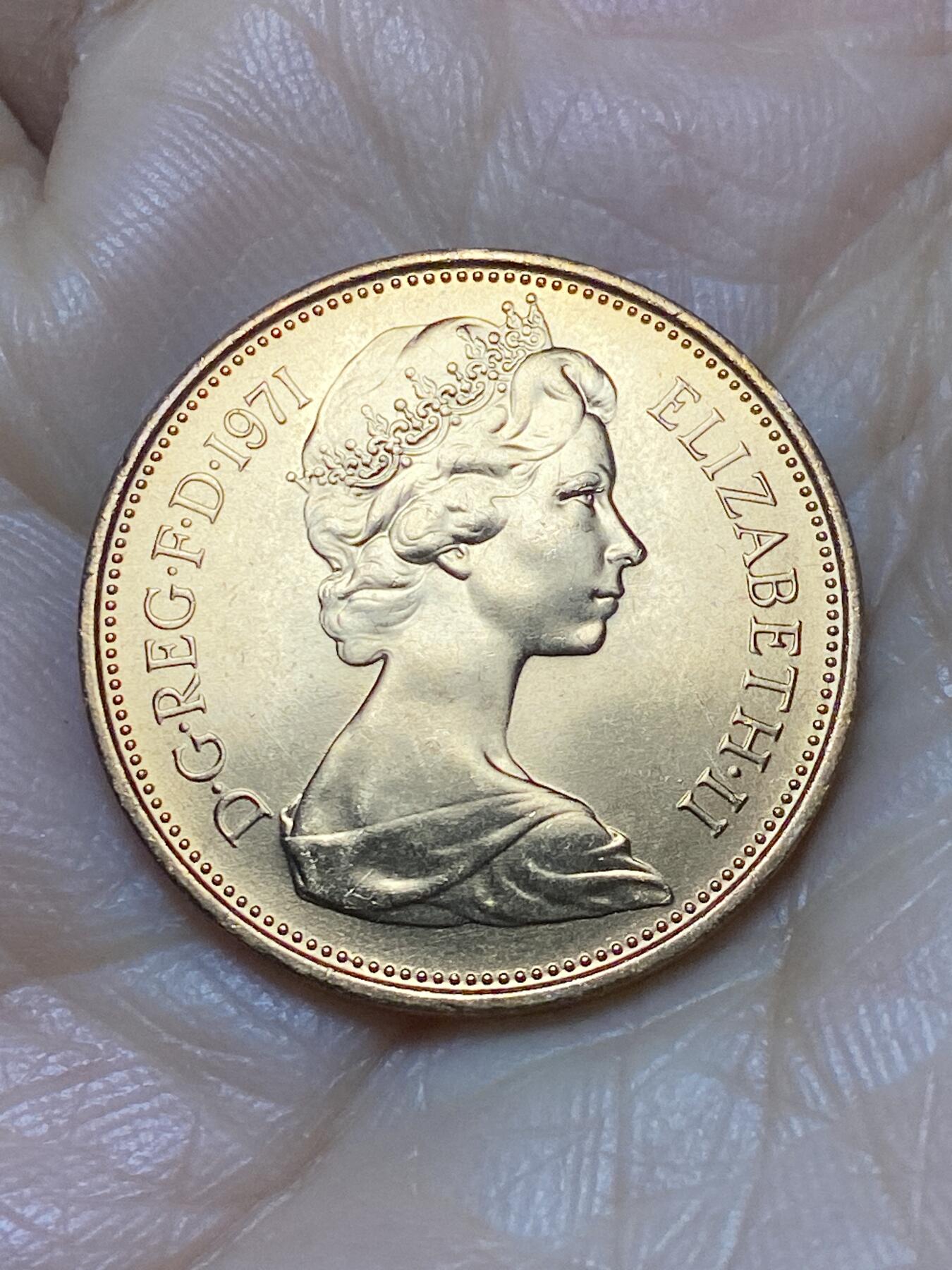 2025年第一百二十四场(总第一百五十场）外国好品散币(免佣金) 全新英国🇬🇧1971年2新便士