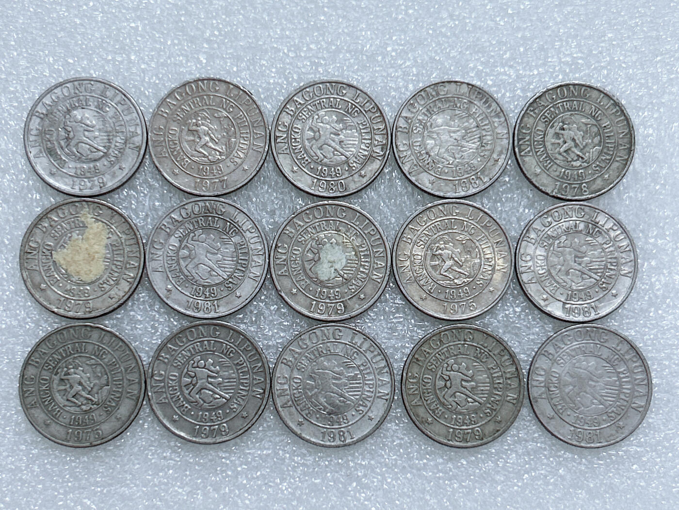 第一海外回流一元起拍收藏 散集专场  第262期 菲律宾25分 画家胡安•卢纳 铜镍币 15枚