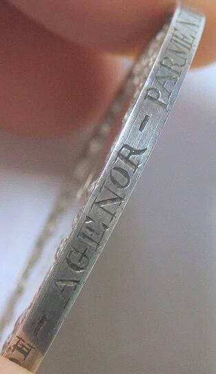 【旋风钱币】11月15日19:00准时开拍 精美欧洲币章、银币银章、第三帝国钱币等 全场包邮！ 【银】法国1837年 女神站像高浮雕精制大银章 40MM 25.5克