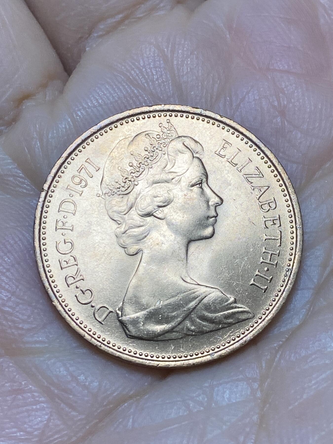 2025年第一百二十四场(总第一百五十场）外国好品散币(免佣金) 全新英国🇬🇧1971年2新便士