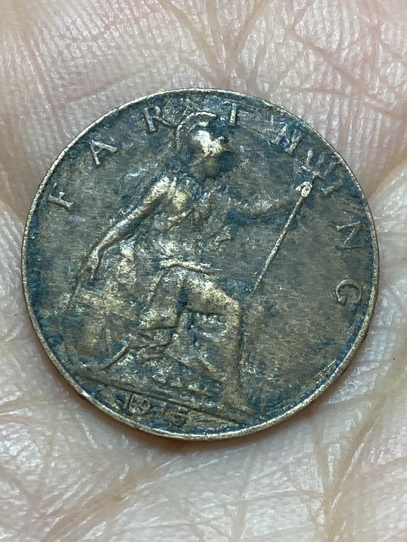 2025年第一百二十四场(总第一百五十场）外国好品散币(免佣金) 英国🇬🇧1915年1法新(乔治五世第一版)