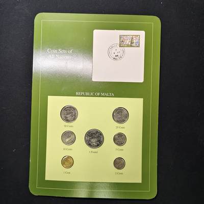 【全场包邮】纯粹捡漏拍475场（免费代拍第12场） - 【富兰克林·世界各国硬币系列邮币卡】马耳他共和国