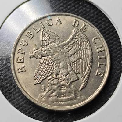 KK钱币收藏小铺  第365场  2月预留时间 周末发货 -  1977智利50分