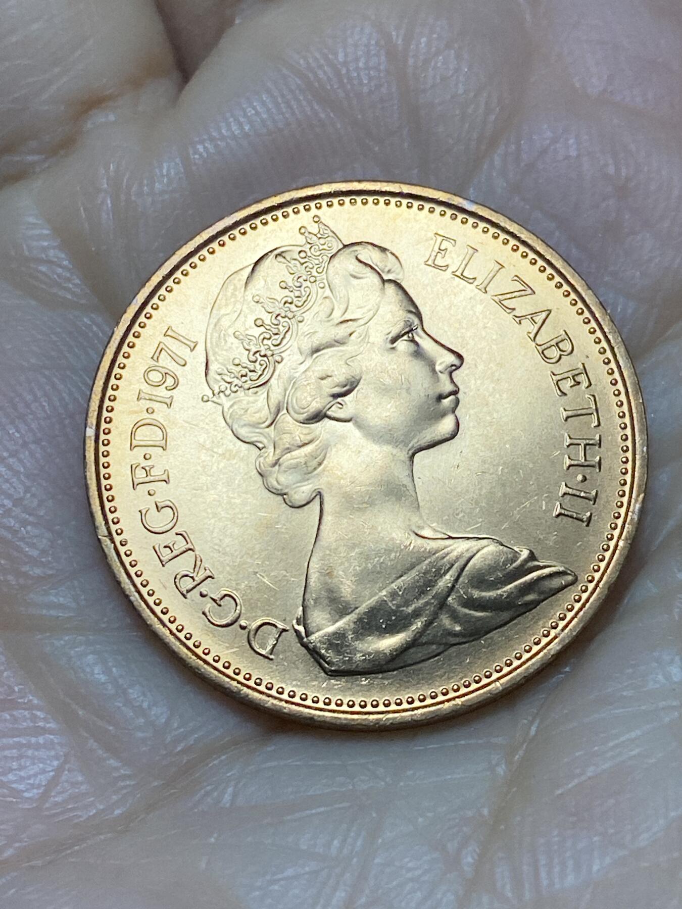 2025年第一百二十四场(总第一百五十场）外国好品散币(免佣金) 全新英国🇬🇧1971年2新便士