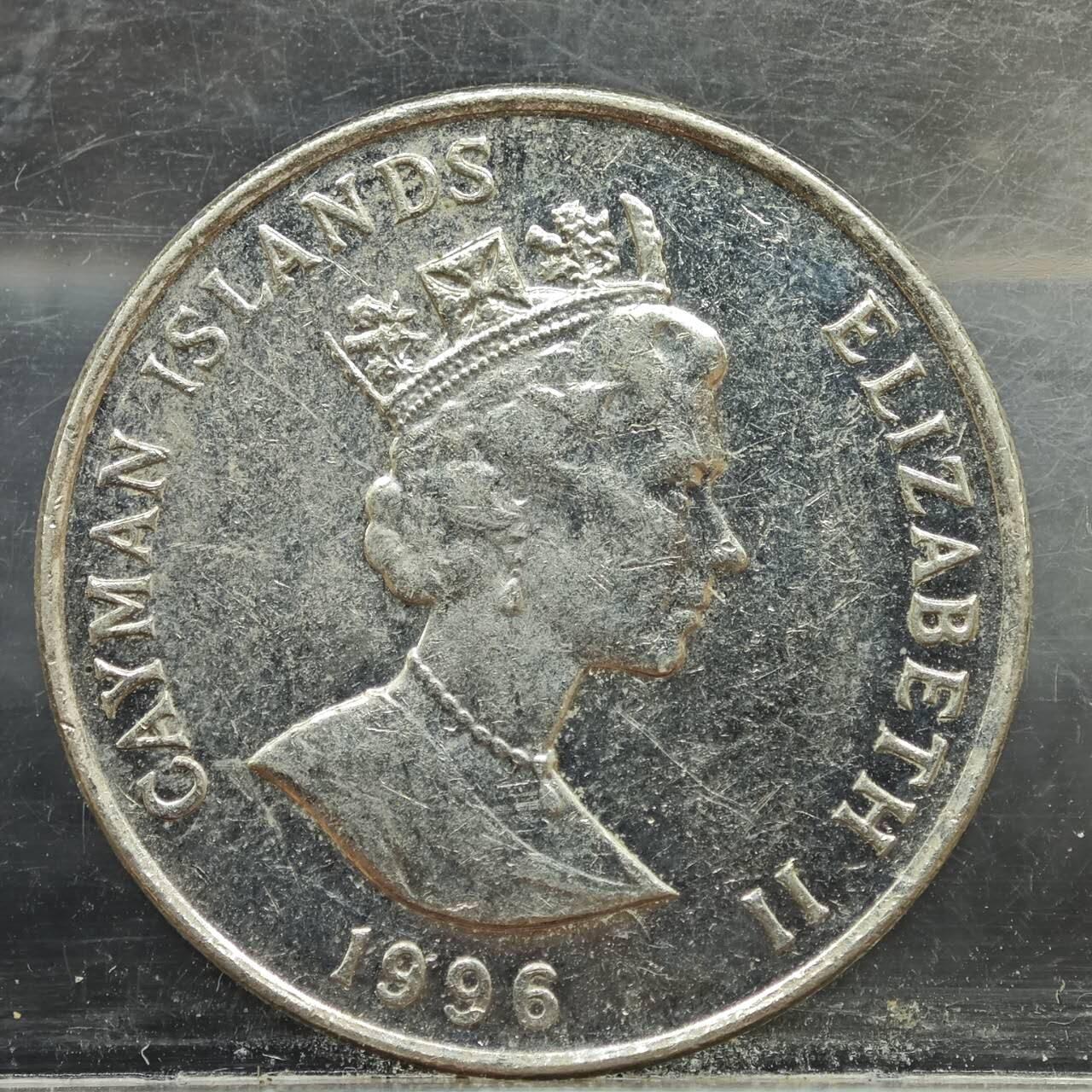 【淘币小摊】实时拍第七百八十九拍   散币场   满百包邮可预留二周 每周一统一发货   开曼1996年25分帆船