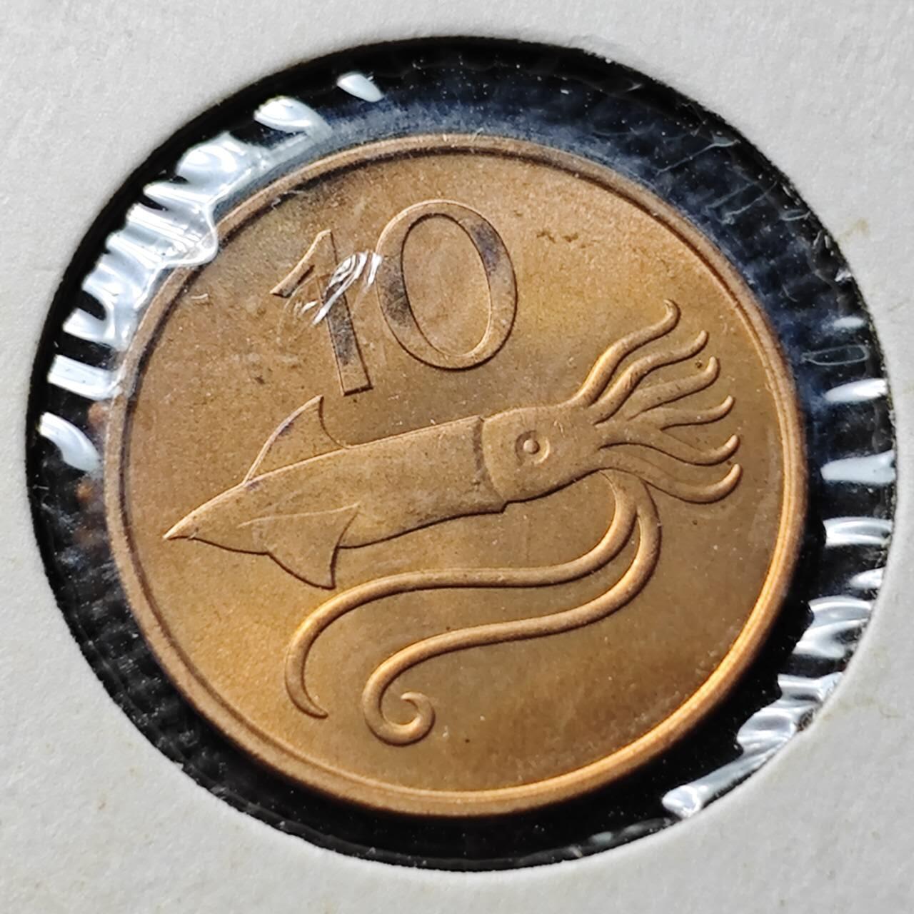 KK钱币收藏小铺  第365场  2月预留时间 周末发货  冰岛10拉雷铜币 好品