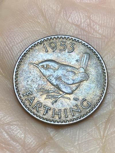 2025年第一百二十四场(总第一百五十场）外国好品散币(免佣金) - 英国🇬🇧1953年1法新(伊丽莎白二世加冕年，青年桂冠第一版)