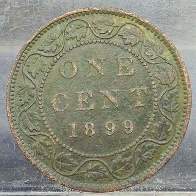 【淘币小摊】实时拍第七百八十九拍   散币场   满百包邮可预留二周 每周一统一发货   - 加拿大1899年维多利亚一分铜币