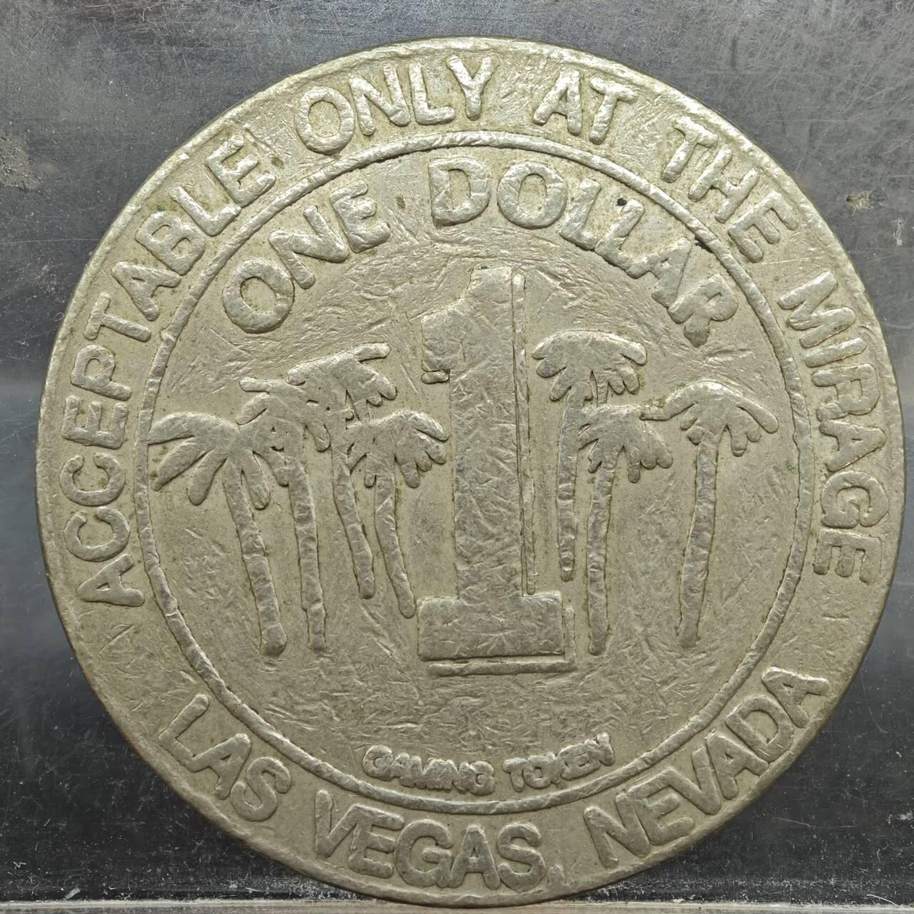 【淘币小摊】实时拍第七百八十九拍   散币场   满百包邮可预留二周 每周一统一发货   美国拉斯维加斯米拉杰赌馆1美元代币