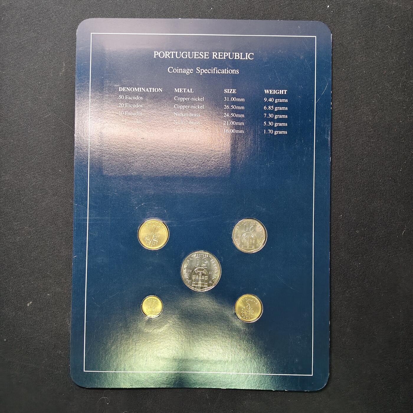 【全场包邮】纯粹捡漏拍475场（免费代拍第12场） 【富兰克林·世界各国硬币系列邮币卡】葡萄牙共和国