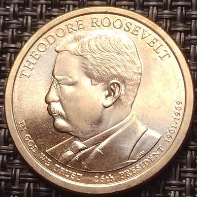 布加迪🐬～世界钱币(上海)🌾第 257 期 /  各国套币和散币 - 美国🇺🇸总统币 第26任 西奥多·罗斯福(1901-1909)