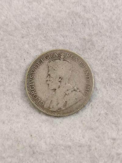 G&W世界散币，银币处理专场（第35场） - 加拿大1921年25分 银币