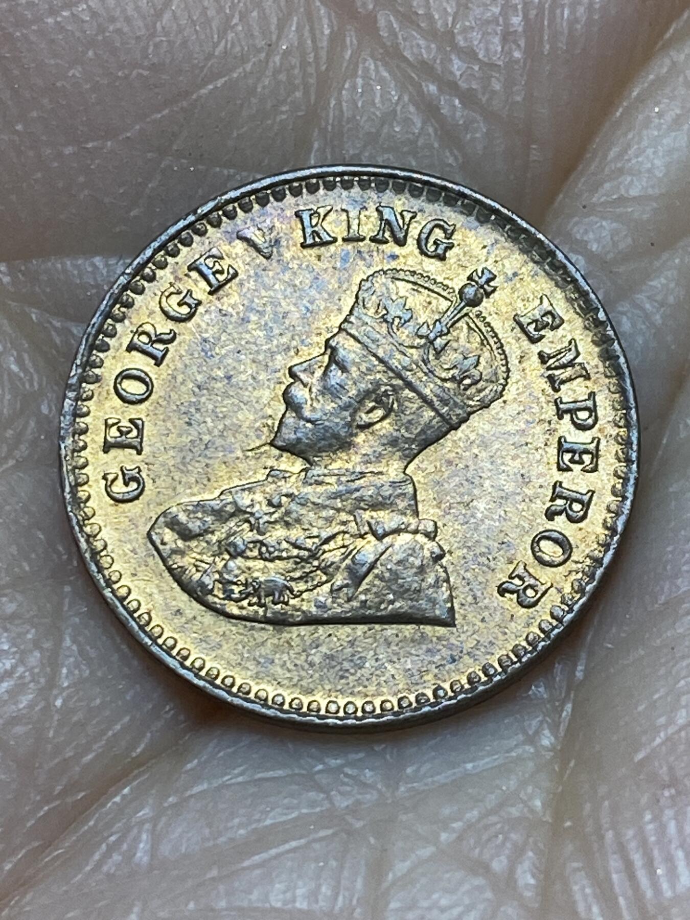 2025年第一百二十四场(总第一百五十场）外国好品散币(免佣金) 原光好品–英属印度1920年1/12安娜