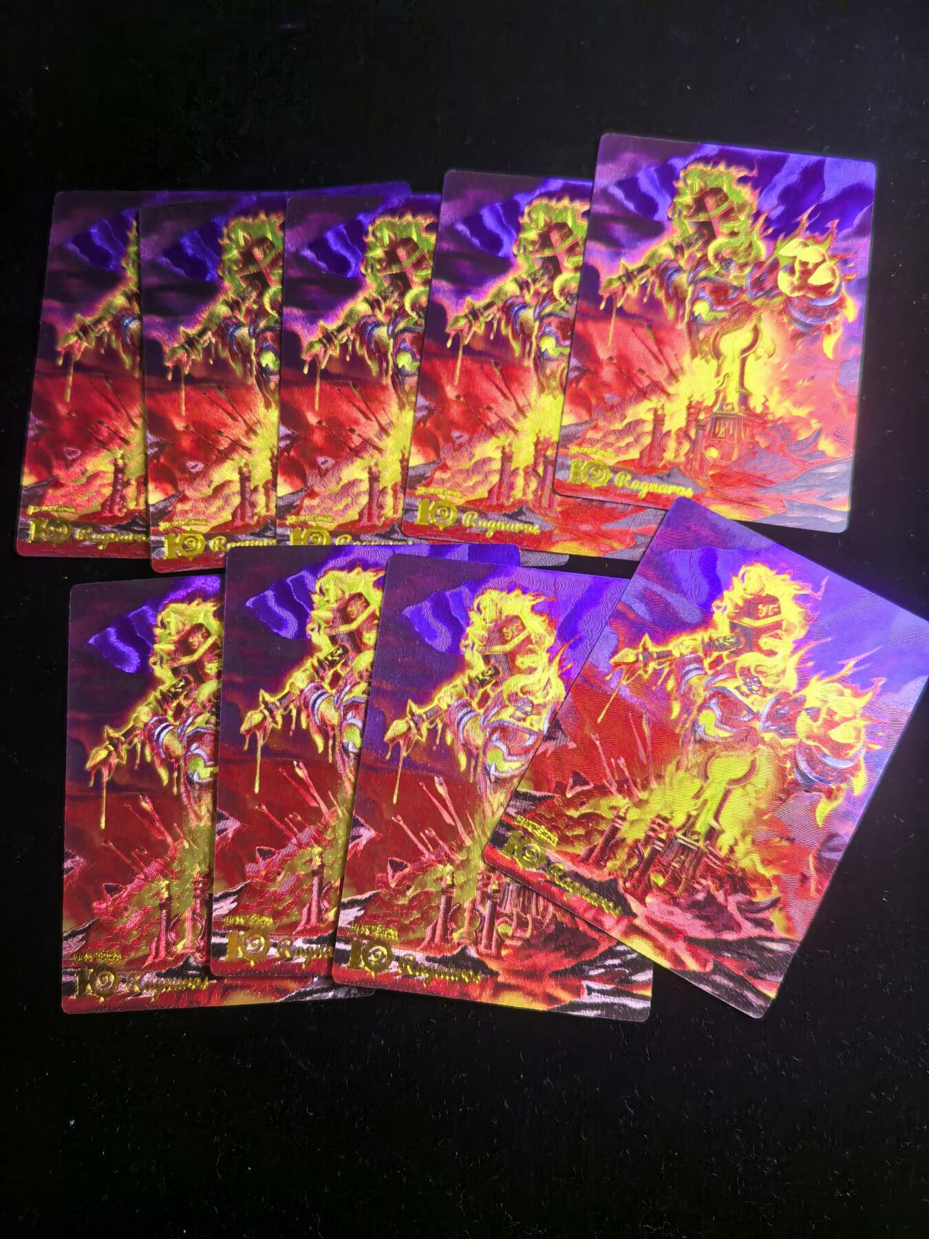 无佣金 不寄存  卡牌设有底价 拒绝小号抬价 大家放心拍 所有拍品部分套有卡膜 部分卡牌多宫 自制卡牌 不包厂瑕 放大镜 品控 勿拍 流拍商品会循环 感谢大家支持 留个关注 不定时上新 谢谢