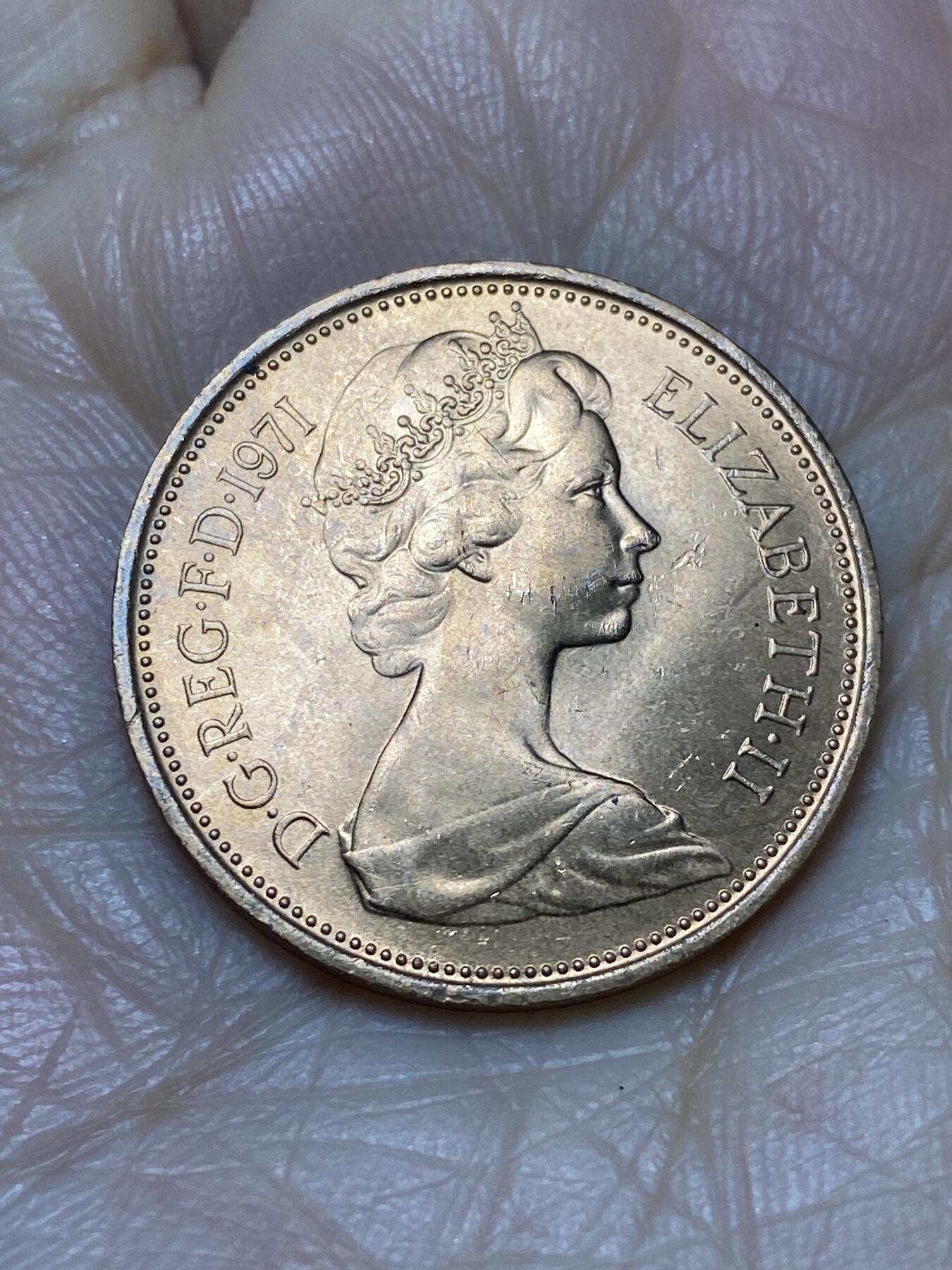 2025年第一百二十四场(总第一百五十场）外国好品散币(免佣金) 全新英国🇬🇧1971年2新便士