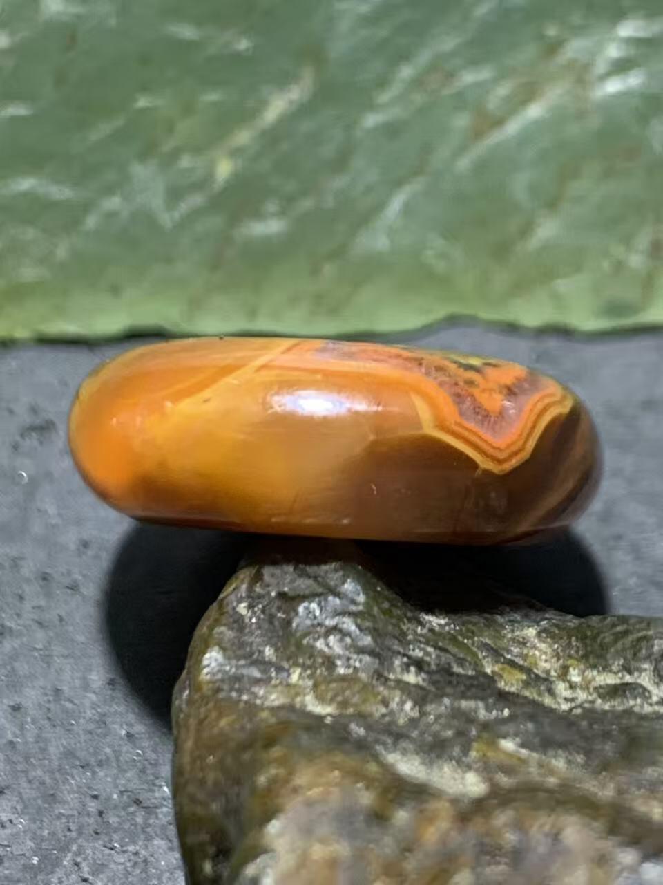 北漂战国红玛瑙通货平安扣一个！