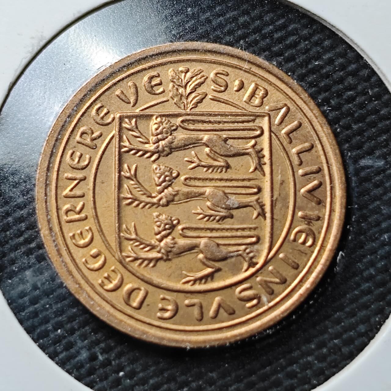 KK钱币收藏小铺  第365场  2月预留时间 周末发货  根西1便士 好品