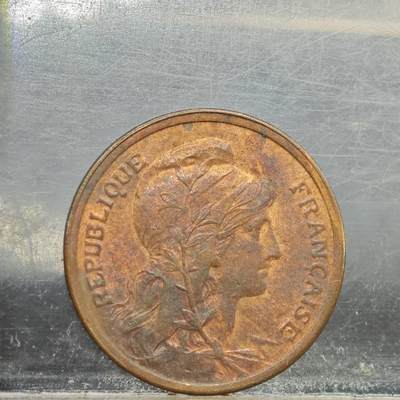 【淘币小摊】实时拍第七百八十九拍   散币场   满百包邮可预留二周 每周一统一发货   - 法国1911年1分铜币