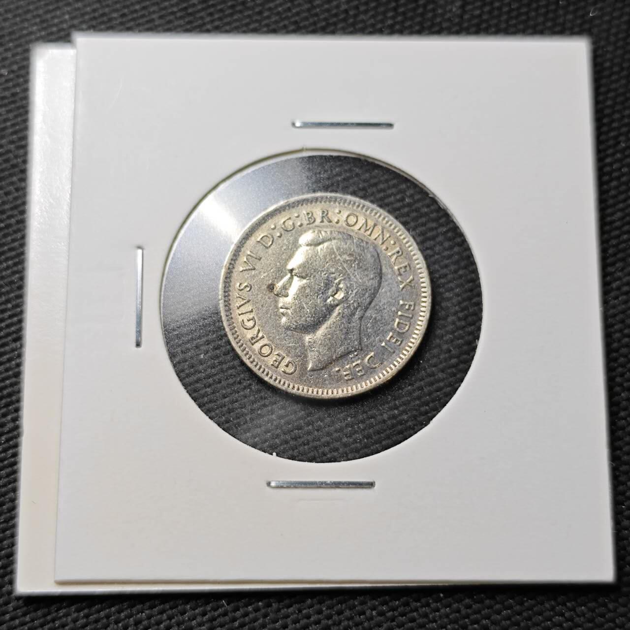 KK钱币收藏小铺  第365场  2月预留时间 周末发货 澳大利亚6便士银币 