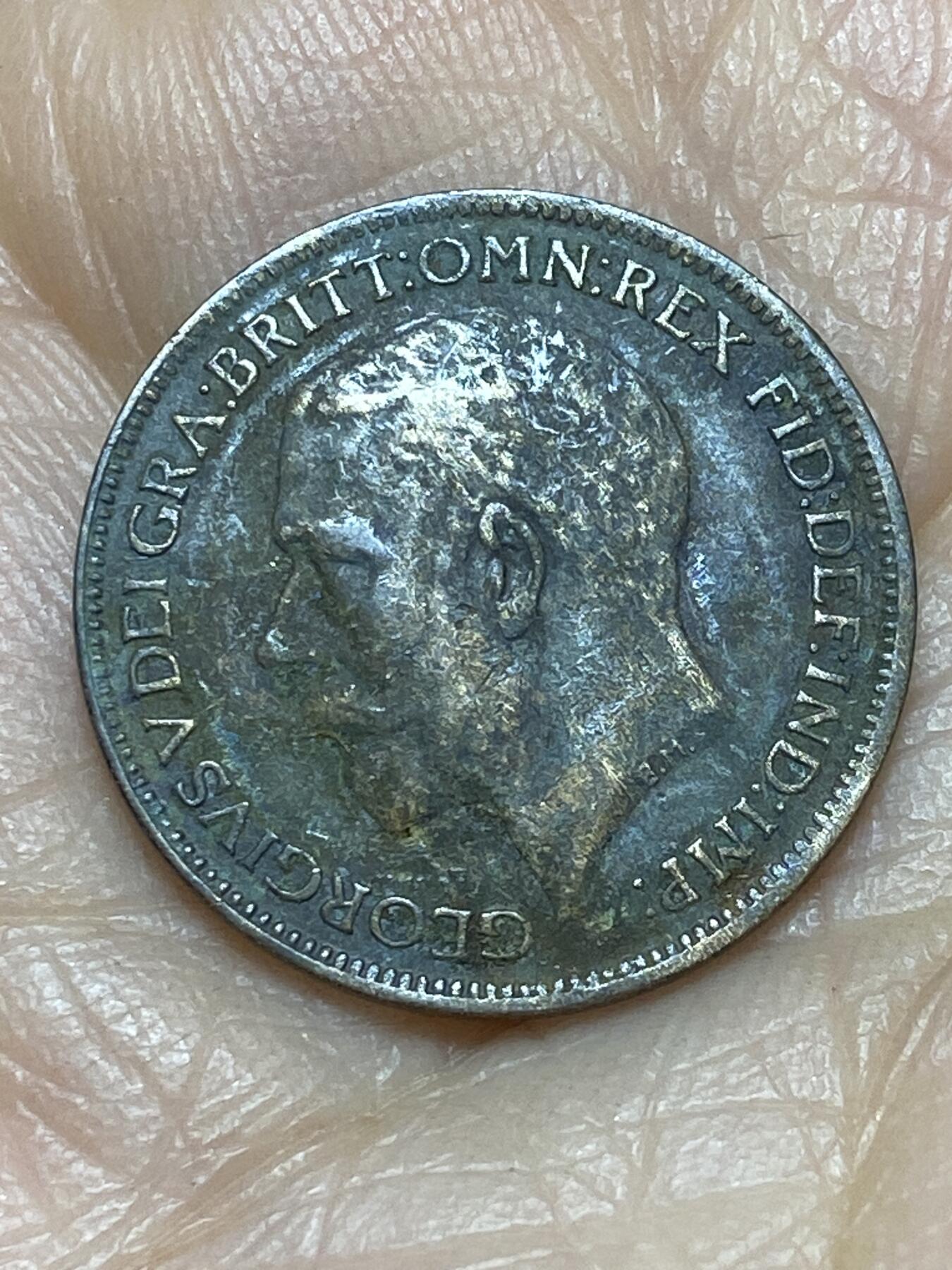 2025年第一百二十四场(总第一百五十场）外国好品散币(免佣金) 英国🇬🇧1917年1法新(乔治五世第一版)