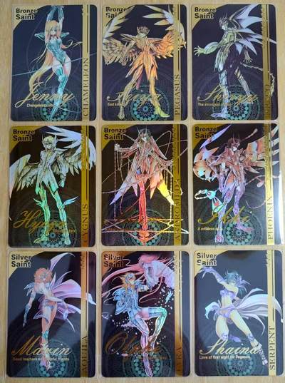 龙虎卡牌第六二场 百里霸场 （无佣金，周六结拍，欢迎送拍） - 彩闪9张 卡匠卡牌 圣斗士系列圣权之待续 一套