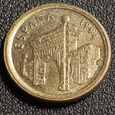 泉币菌-第128场-精品福利场(115场之后的本周末发货，感谢理解) - 较少品钟 舞蹈者西班牙5比赛塔黄铜纪念币17.5毫米3克