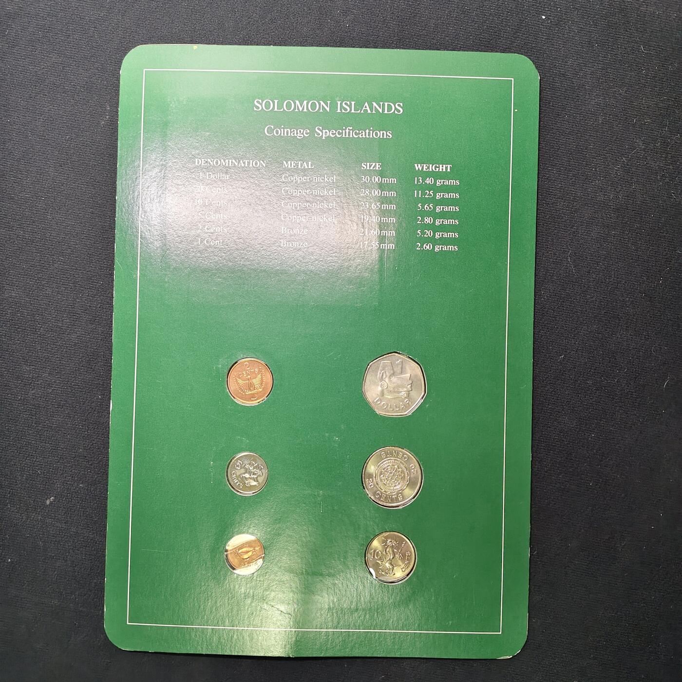 【全场包邮】纯粹捡漏拍475场（免费代拍第12场） 【富兰克林·世界各国硬币系列邮币卡】所罗门群岛