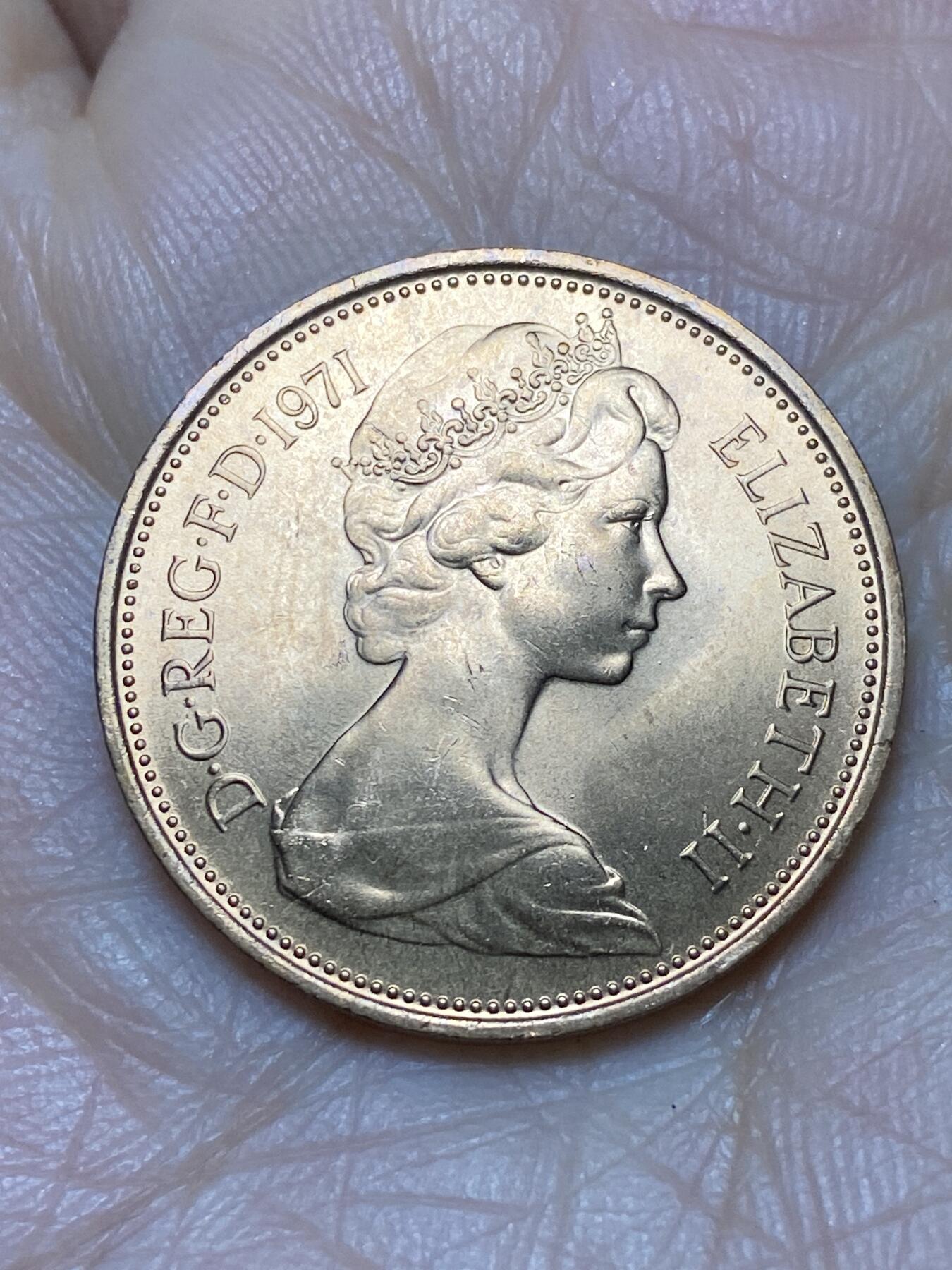 2025年第一百二十四场(总第一百五十场）外国好品散币(免佣金) 全新英国🇬🇧1971年2新便士