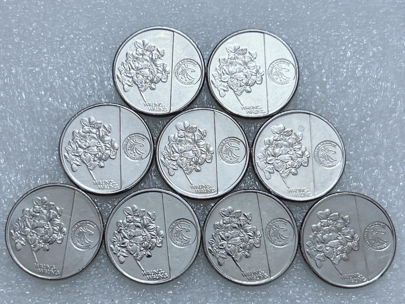 第一海外回流一元起拍收藏 散集专场  第262期 菲律宾1比索国父何塞·黎刹镀镍钢币 9枚 原光好品