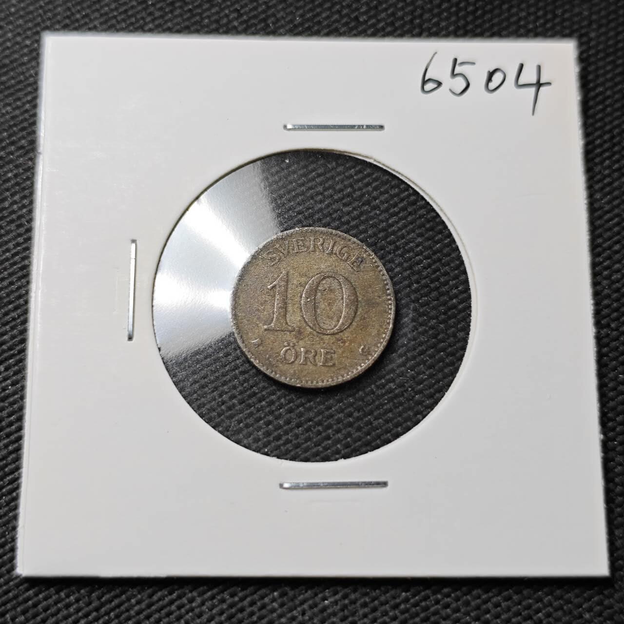 KK钱币收藏小铺  第365场  2月预留时间 周末发货  1935瑞典10欧尔银币